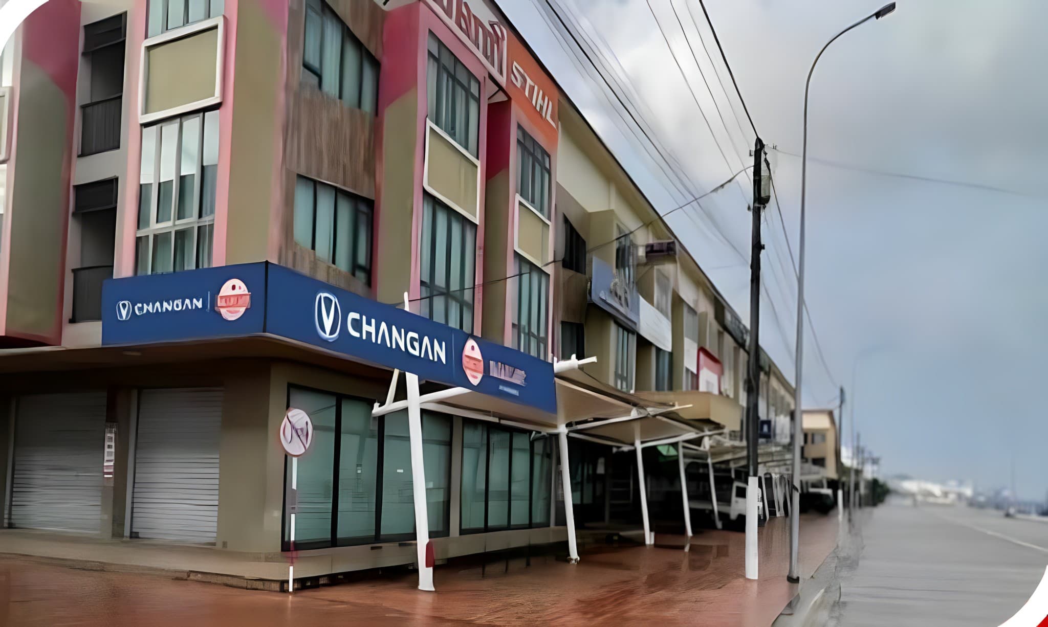 Changan showroom, part of Nagar Lady's automotive brand partnerships
